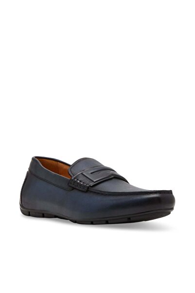 Steve Madden Mens Shea Navy Loafers & Moccasins