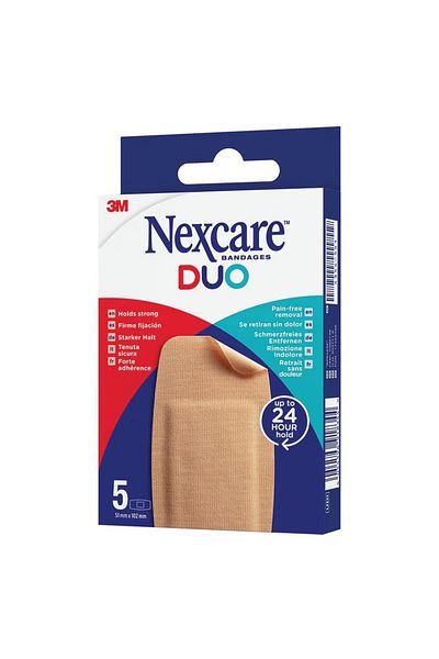 3M Nexcare DUO Plasters – 5 Strips