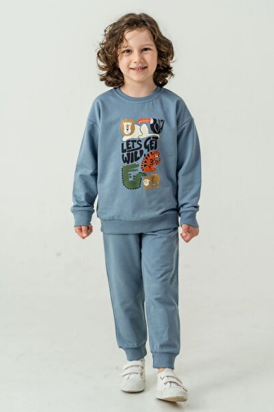 HAUSEkids 1-6 Years Roar Leon Boy's Suit-Blue