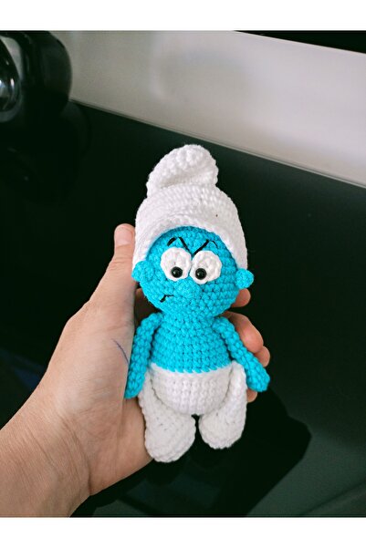 ŞİRİNLER Öfkeli şirin amigurumi oyuncak