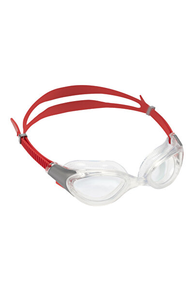 SPEEDO نظارات السباحة Biofuse Reflx Gog Au Clear/red للجنسين باللون الأحمر، نظارات السباحة للجنسين