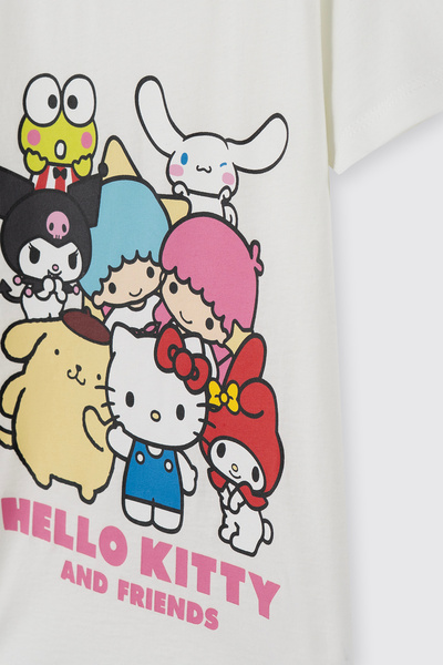 Panço Kız Çocuk Hello Kitty Fuşya Pijama Takımı