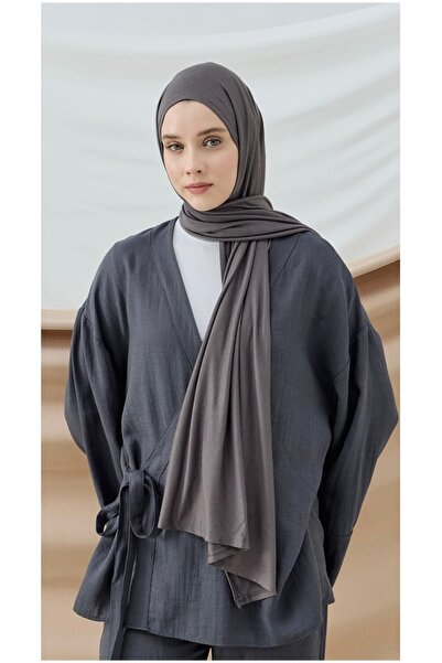 Luna Nueva Anthracite Combed Cotton Shawl
