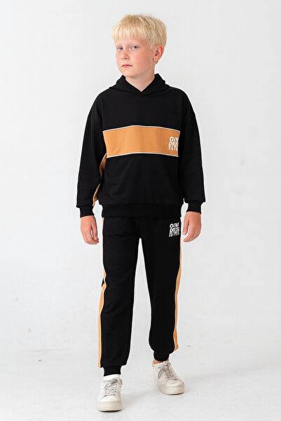 AHENGİM Σετ αθλητική φόρμα για αγόρια Soul Fater με στάμπα στο κάτω μέρος Ak7882