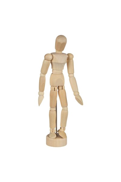 OEM Educational Wooden Mannequin, Articulated, Height 15cm