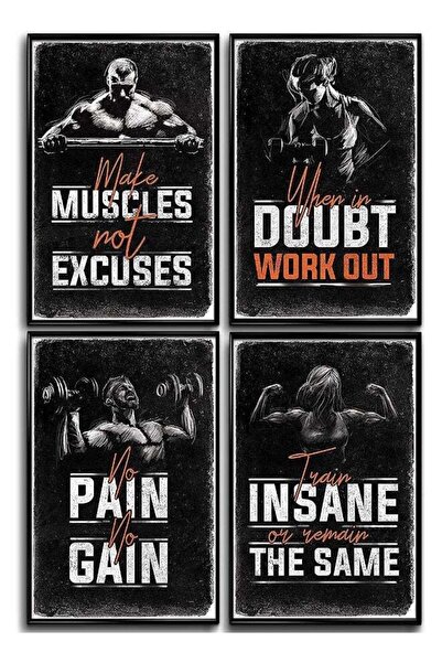Emoda home Trove Gym Posters for Home Gym Decor, Motivational Posters for Gym...
