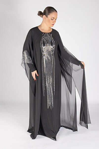 Bedrinxxl BÜYÜK BEDEN ABAYA ELBİSE