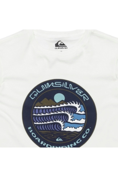 Quiksilver Evo Three Seas Yth Boy's White T-Shirt Boy's T-Shirt Eqbzt04836