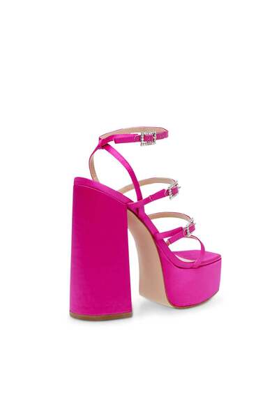 Steve Madden Womens Elavator Fuchsia Heels