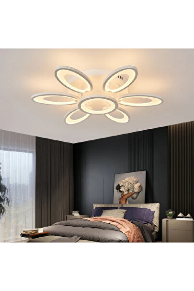 LED CONCEPT LED chandelier with 3 light types and remote control, 156W, dimmable, white