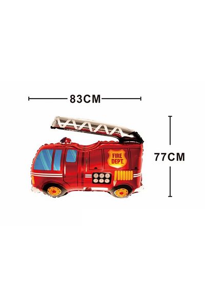 SDX Market Fire truck aluminum foil figure balloon, 76 cm x 83 cm