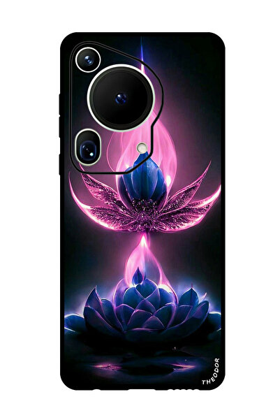 Theodor جراب واقٍ مضاد للخدش والصدمات لهاتف هواوي بيورا 70 ألترا، تصميم زهرة ...