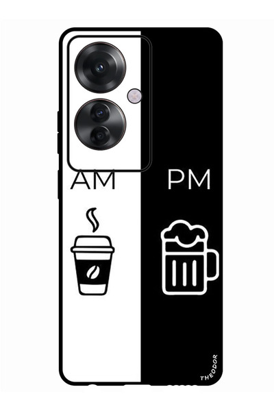 Theodor جراب واقٍ مضاد للخدش والصدمات لهاتف Oppo F25 Pro صباحًا ومساءً