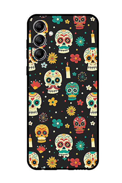 Theodor جراب واقٍ مضاد للخدش والصدمات لهاتف Samsung Galaxy M15 بأنماط هيكل عظمي