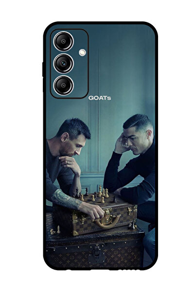 Theodor جراب واقٍ مضاد للخدش والصدمات لهاتف Samsung Galaxy A15، تصميم شطرنج م...