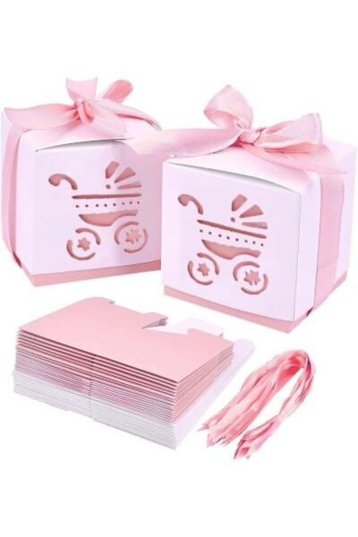 OEM 10 pieces of white pink/navy/blue stroller testimony boxes baptismal kit