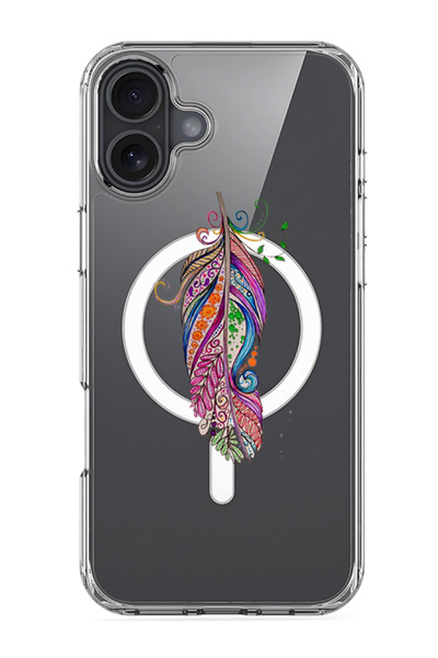 Theodor جراب ماج سيف متوافق مع آيفون 16، غطاء ممتص للصدمات للهاتف - ريشي