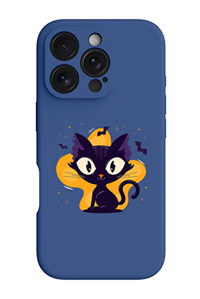 Theodor غطاء حماية سيليكون سائل مقاوم للصدمات لهاتف iPhone 16 Pro Max أزرق، ق...