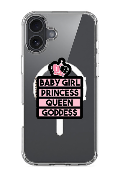 Theodor جراب ماج سيف لهاتف آيفون 16 بلس، غطاء حماية مقاوم للصدمات - أميرة صغيرة