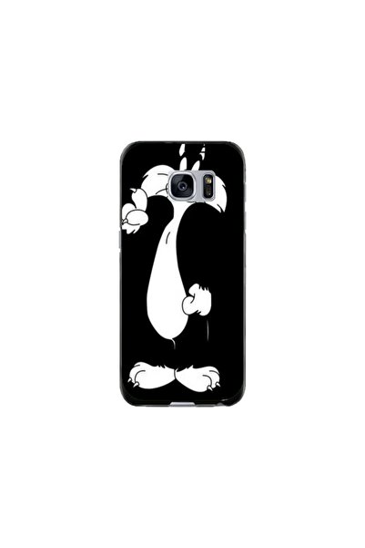 Atlas Εξατομικευμένη θήκη και μεμβράνη σιλικόνης για Samsung Galaxy S7, Silve...