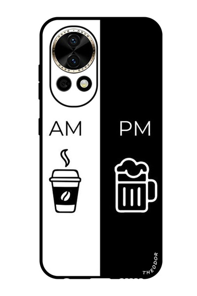 Theodor جراب واقٍ مضاد للخدش والصدمات لهاتف هواوي نوفا 12 ألترا صباحًا ومساءً