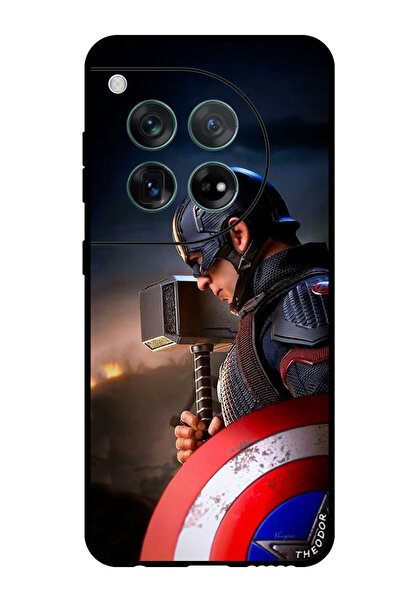 Theodor Protective Case Anti Scratch Shock Proof Bumper Cover For OnePlus 12 Captain America 1