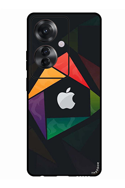 Theodor جراب واقٍ مضاد للخدش والصدمات لهاتف Oppo Reno 11F مثلث الشكل