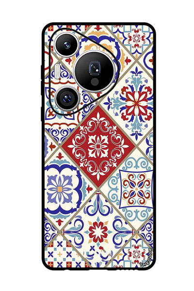 Theodor جراب واقٍ مضاد للخدش والصدمات لهاتف هواوي بيورا 70 برو بلس، مطبوع عليه صورة فنية رائعة