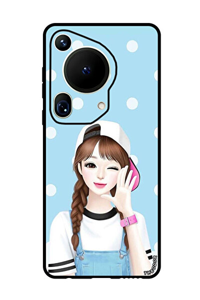 Theodor غطاء حماية مضاد للخدش والصدمات لهاتف هواوي بيورا 70 ألترا جيرل وير كاب