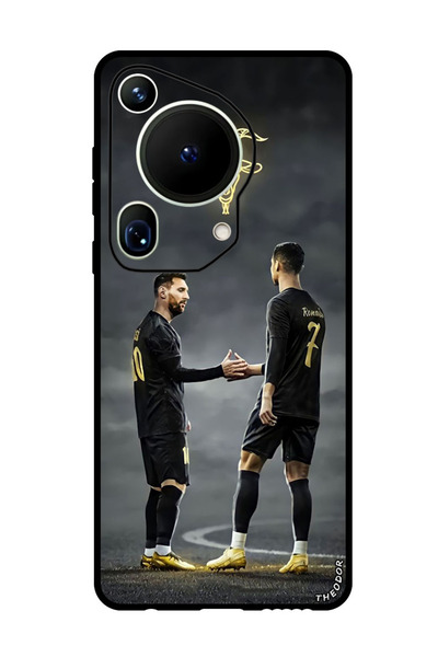 Theodor جراب واقٍ مضاد للخدش والصدمات لهاتف هواوي بيورا 70 ألترا ميسي رونالدو...