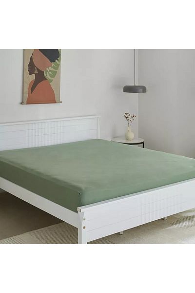 Home Box Derby Solid Microfiber Olympic Queen Fitted Sheet - 160x200+25 cm