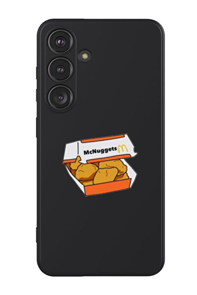 Theodor غطاء حماية من السيليكون السائل المقاوم للصدمات لهاتف سامسونج جالاكسي S24 (أسود) - ناجتس