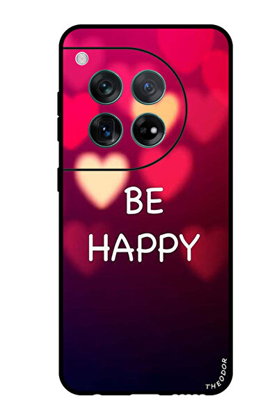 Theodor جراب واقٍ مضاد للخدش والصدمات لهاتف OnePlus 12 كن سعيدًا