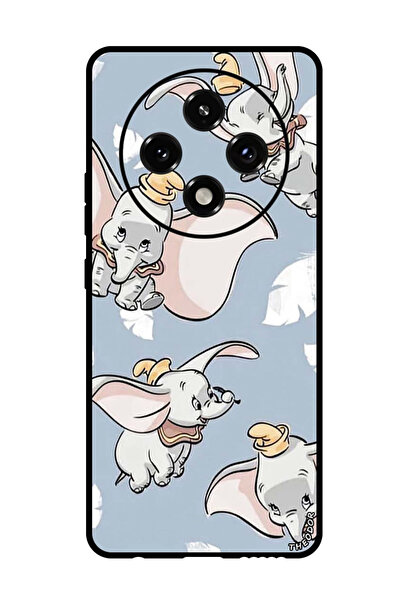 Theodor جراب واقٍ مضاد للخدش والصدمات لهاتف Oppo A3 Pro بتصميم فيل صغير طائر