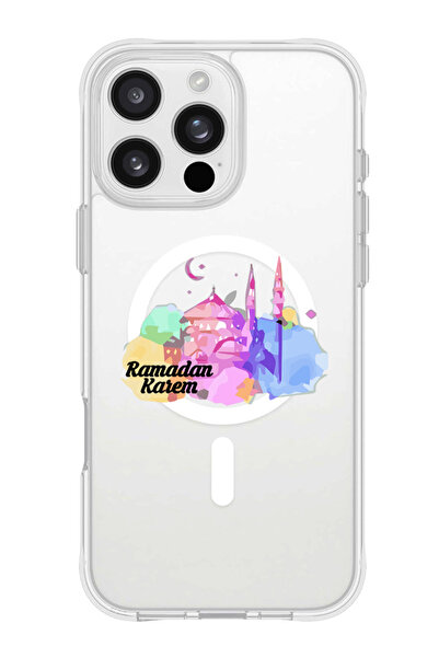 Theodor جراب ماج سيف لهاتف آيفون 16 برو، غطاء حماية مقاوم للصدمات - رمضان كريم