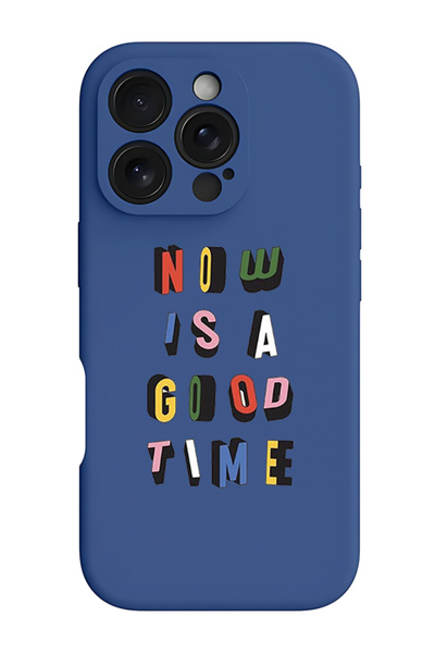 Theodor غطاء حماية سيليكون سائل مقاوم للصدمات لجهاز iPhone 16 Pro باللون الأز...