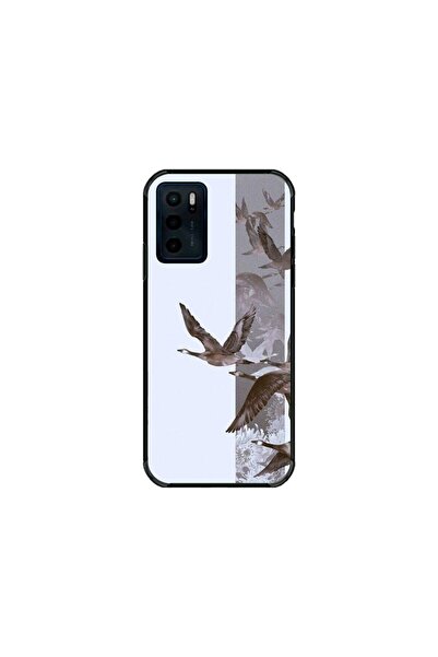 Atlas Husa personalizata si Folie de Silicon Motorola Moto E22s, Pana, multic...