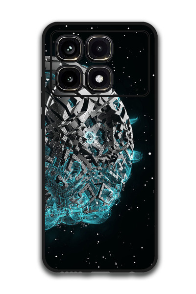 Theodor جراب حماية لهاتف شاومي ريدمي K70 ألترا spaceship_scifi_space