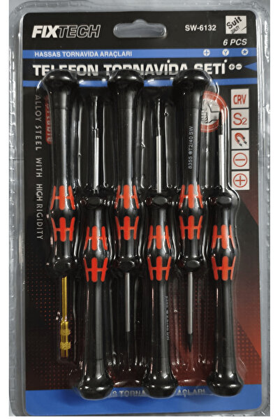 Evvano 6 Parça Saatçi ve Telefoncu Onarım Tornavida Seti Hassas Tornavida Seti