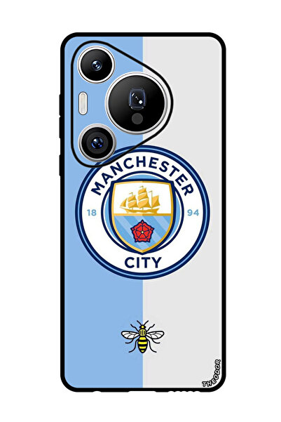 Theodor جراب واقٍ مضاد للخدش والصدمات لهاتف هواوي بيورا 70 برو مانشستر سيتي