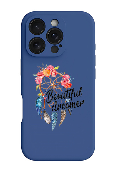 Theodor iPhone 16 Pro Max Blue Protective Liquid Silicone Shockproof Case - B...