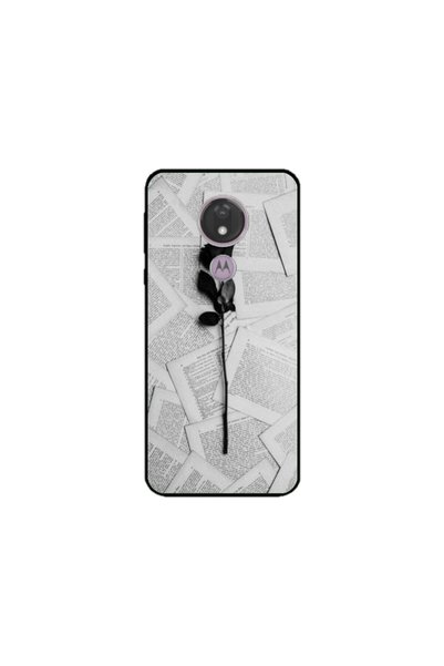 Atlas Προσαρμοσμένη θήκη για Motorola Moto G7 Power, Black Rose, πολύχρωμη, S...