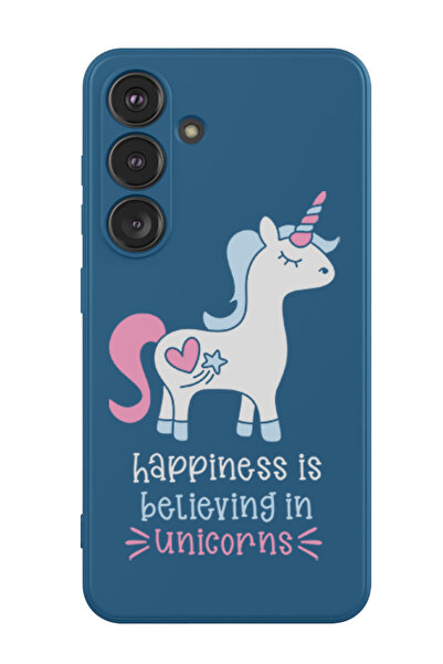 Theodor غطاء حماية سيليكون سائل لهاتف سامسونج جالاكسي S24 بلس (أزرق) - السعاد...