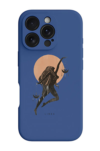 Theodor غطاء حماية سيليكون سائل مقاوم للصدمات لجهاز iPhone 16 Pro Max أزرق - ليبرا