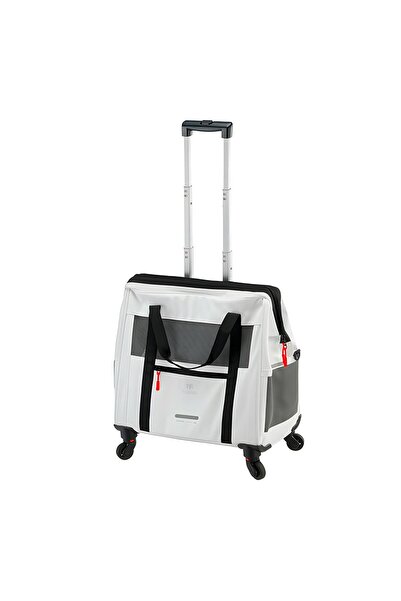 Ferplast Voyager 450 Tekerlekli Evcil Hayvan Taşıma Çantası Beyaz 46x26x48cm