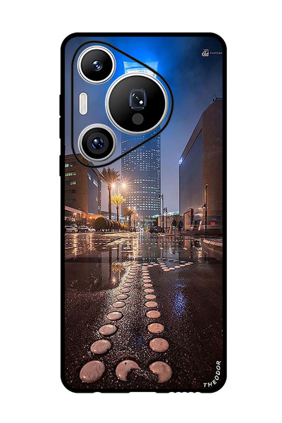 Theodor جراب واقٍ مضاد للخدش والصدمات لهاتف هواوي بيورا 70 برو كينجدوم تاور