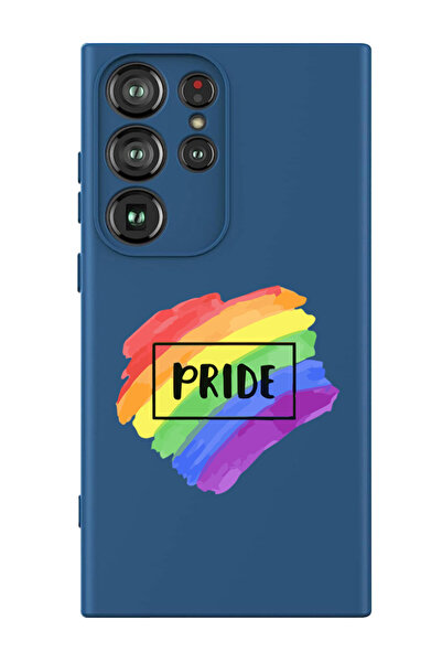 Theodor غطاء حماية سائل من السيليكون المقاوم للصدمات لهاتف سامسونج جالاكسي S24 ألترا (أزرق) - برايد