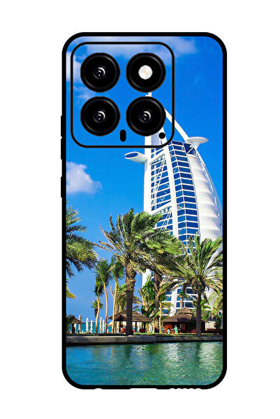 Theodor جراب واقٍ مضاد للخدش والصدمات لهاتف Xiaomi 14 برج دبي