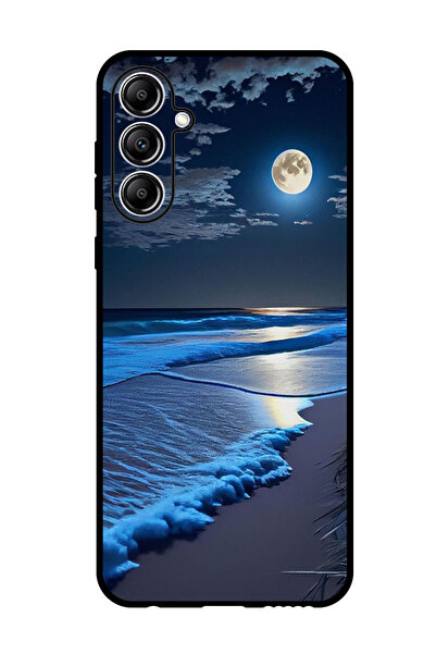 Theodor جراب واقٍ مضاد للخدش والصدمات لهاتف Samsung Galaxy M15 بتصميم موجات وقمر