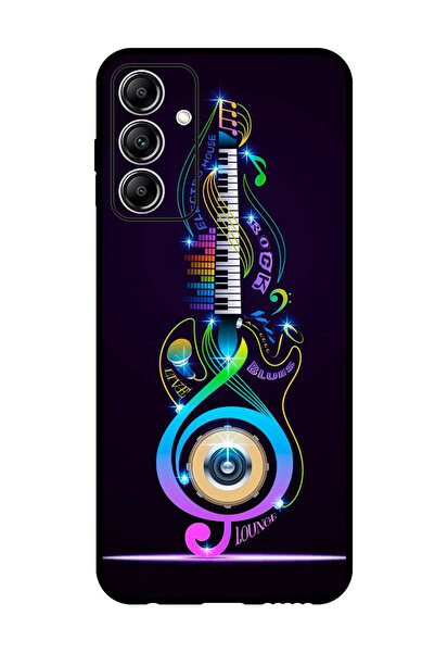 Theodor جراب واقٍ مضاد للخدش والصدمات لهاتف Samsung Galaxy A55 جيتار موسيقي